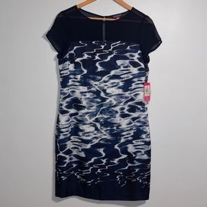 Vince Camuto NWT Oceanography Short Sleeve Dress 8